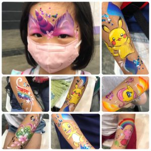 HK Mega Show case - Face painting service