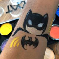 Batman arm paint - Olivian Face Paint