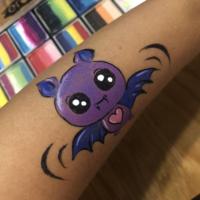 Halloween Bat arm paint - Olivian Face Paint