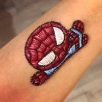 Spiderman arm paint - Olivian Face Paint