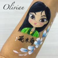 Mulan Arm Paint - Olivian Face Paint